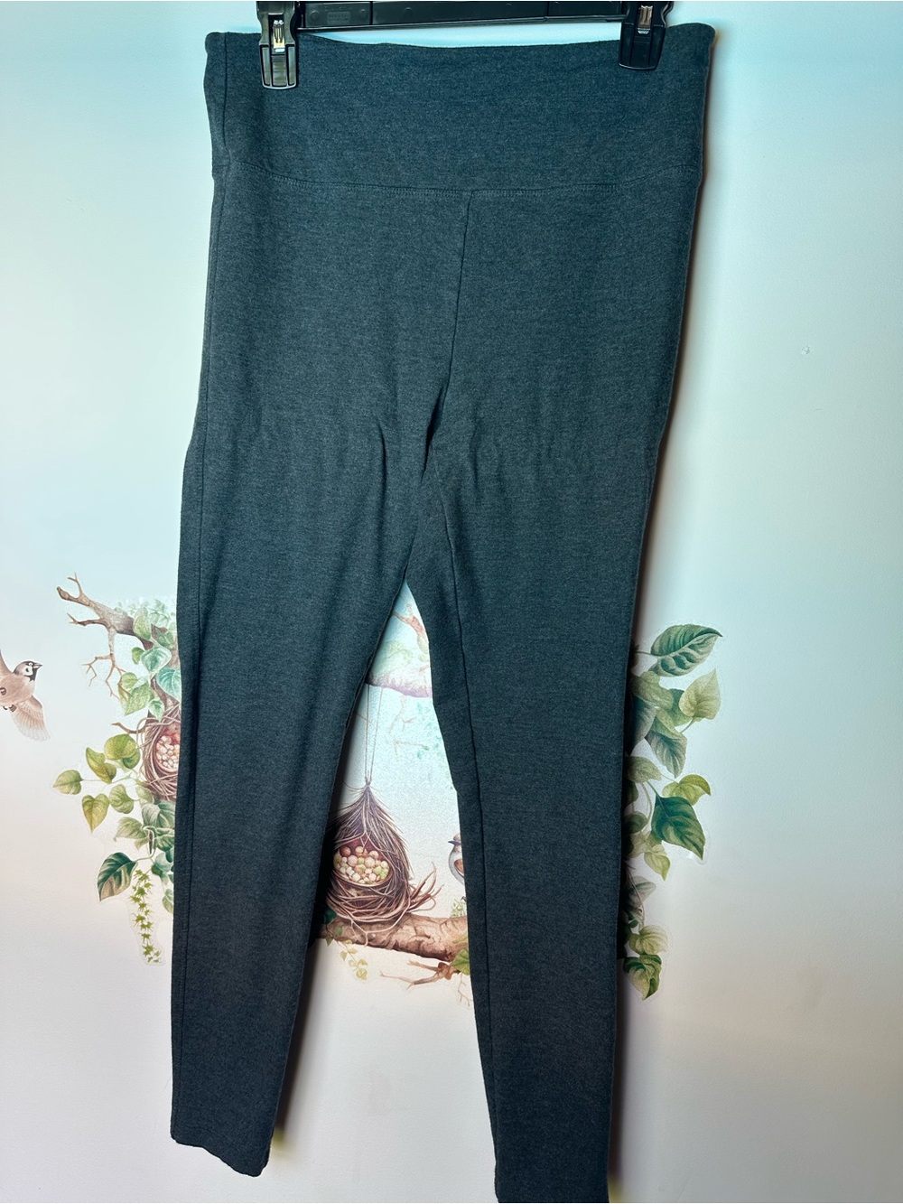 Women's Charcoal Gray High-Waist Leggings - Sleek Everyday Stretch